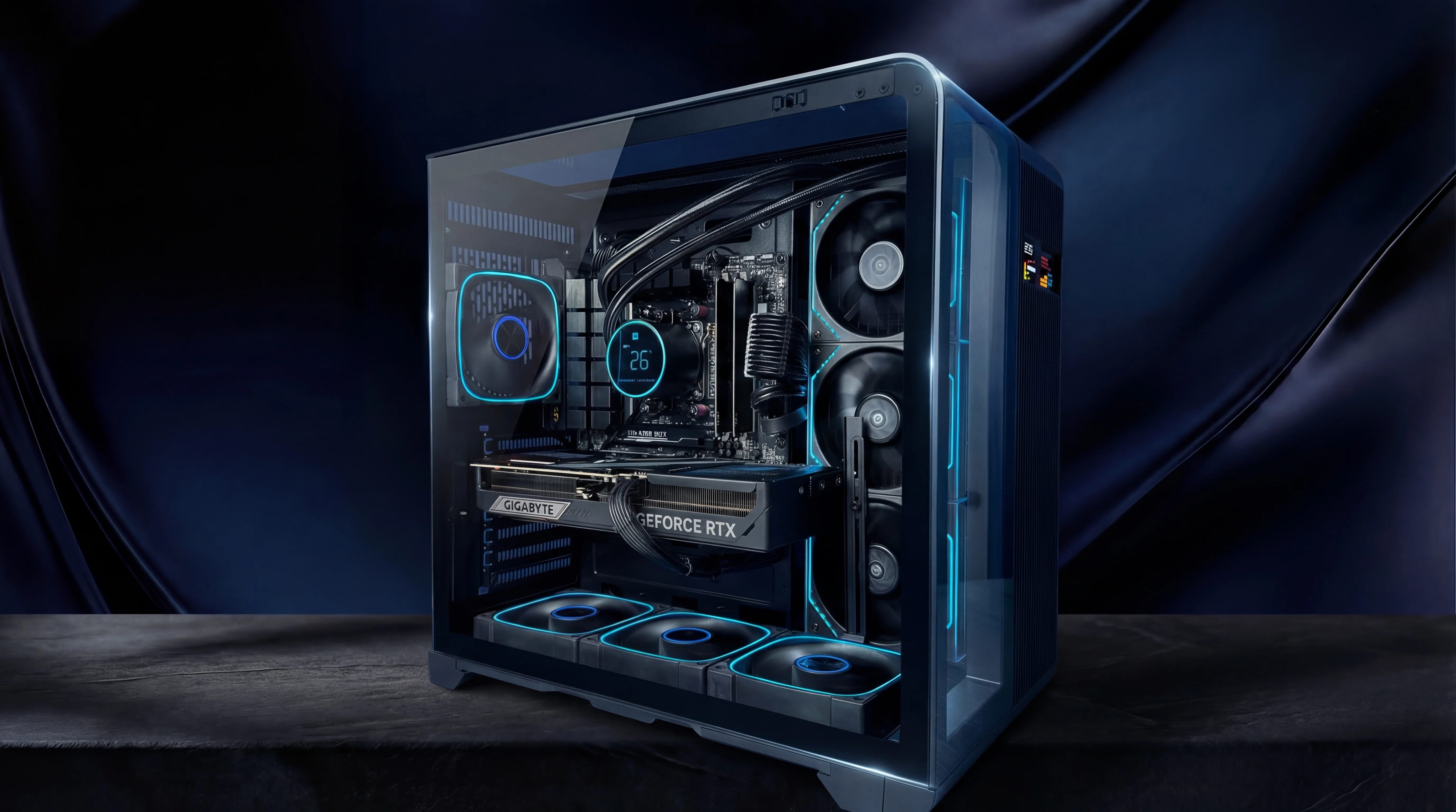 DPC Core i7-14700KF + RTX 5070 — фотография сборки